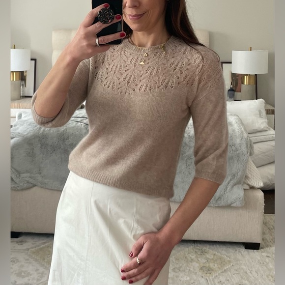 Autumn Cashmere Pointelle Sweater